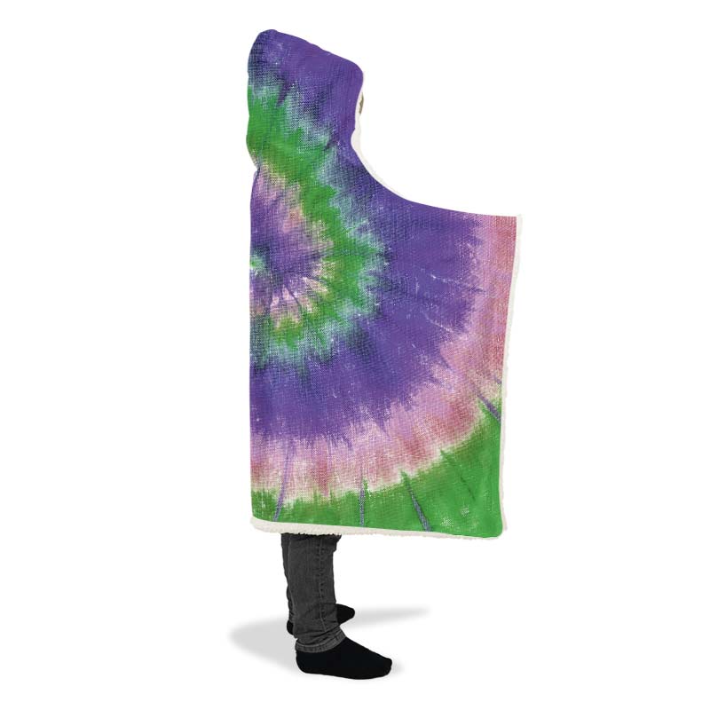 Purple Green Tie Dye