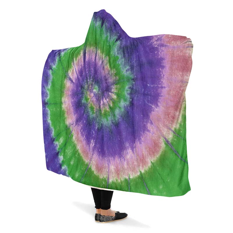 Purple Green Tie Dye