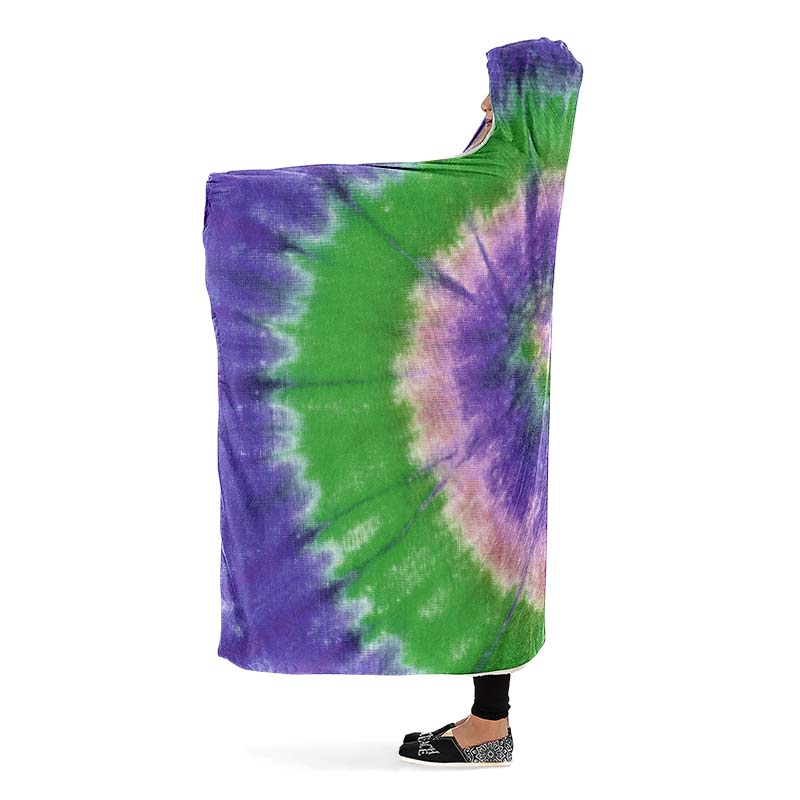 Purple Green Tie Dye