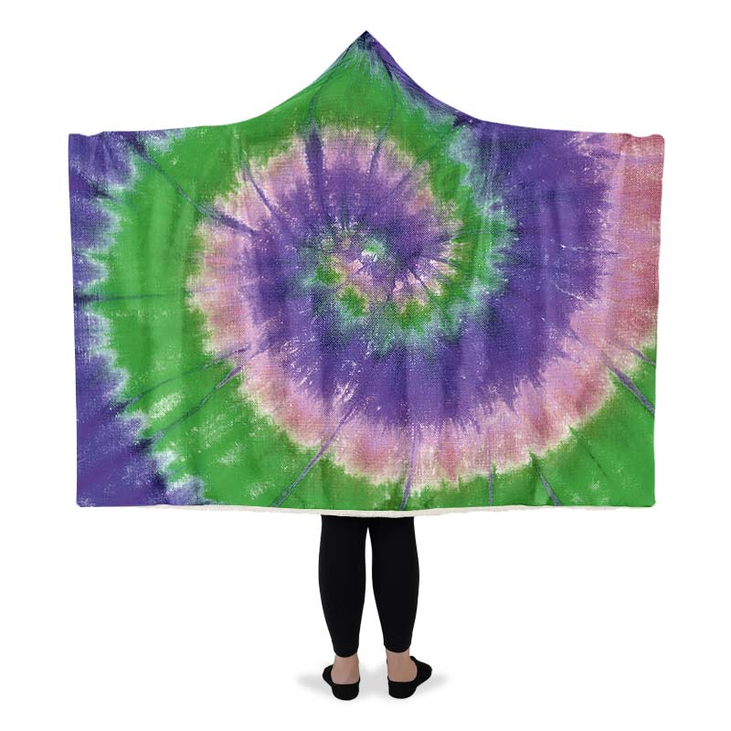 Purple Green Tie Dye