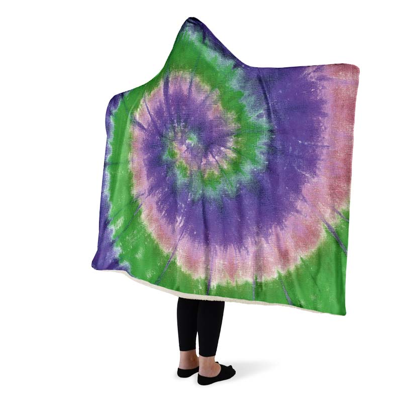 Purple Green Tie Dye