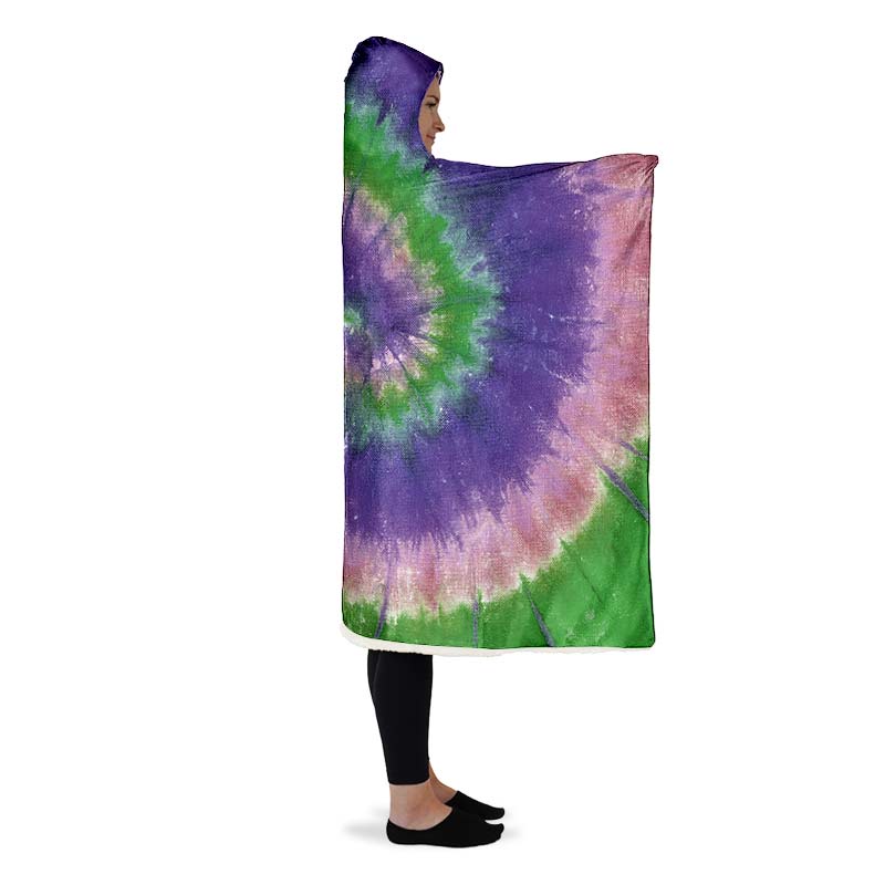 Purple Green Tie Dye