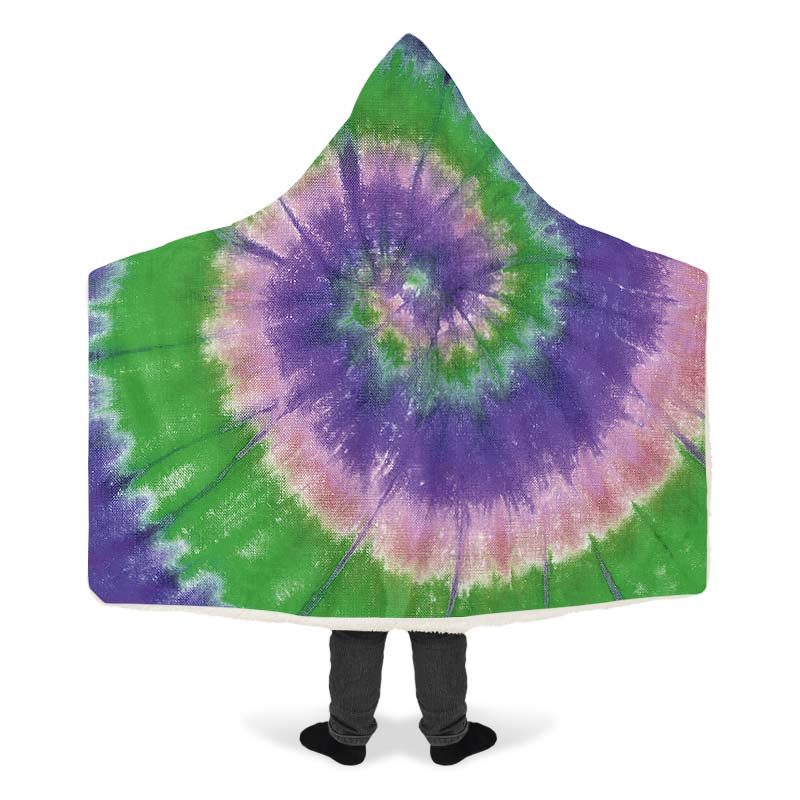 Purple Green Tie Dye