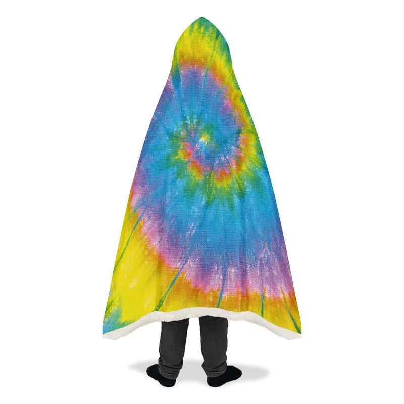 Yellow Blue Purple Tie Dye