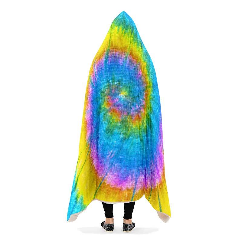 Yellow Blue Purple Tie Dye