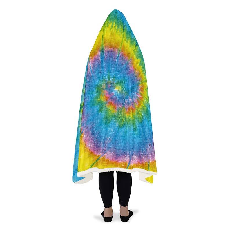 Yellow Blue Purple Tie Dye