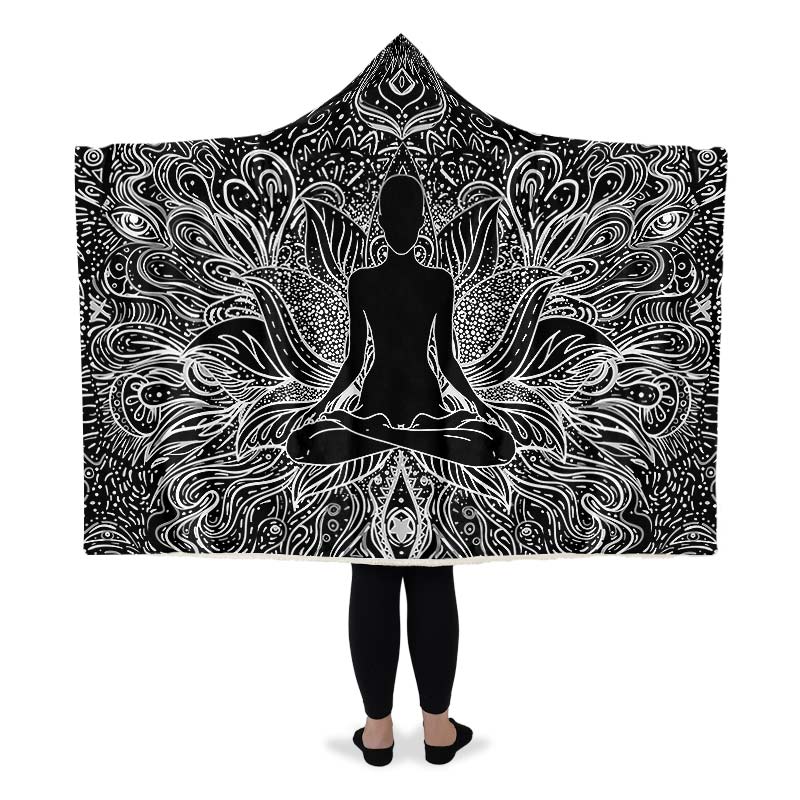 Yoga Lotus Black And White