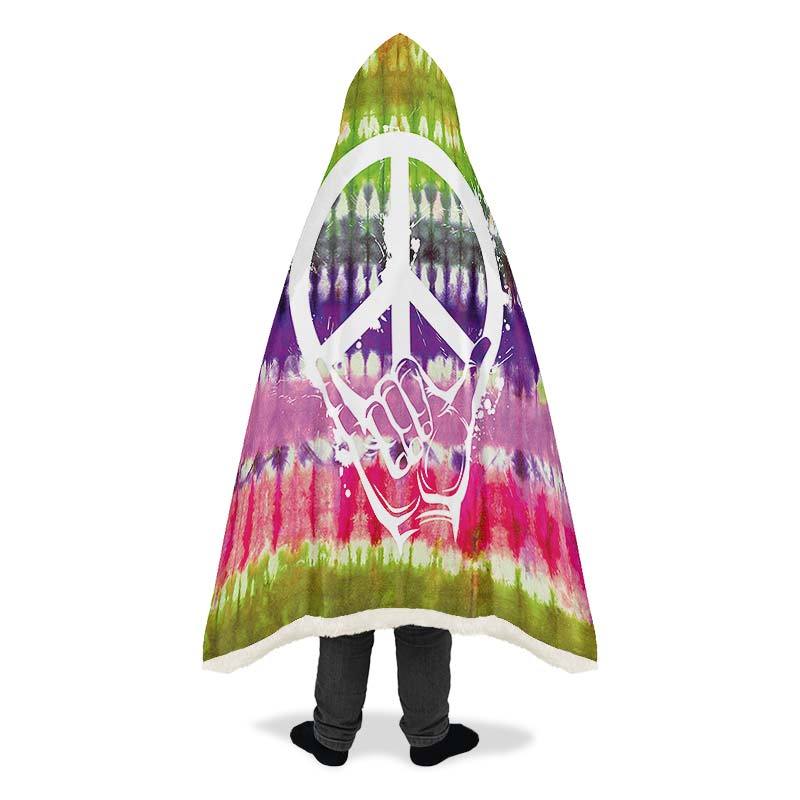 Tiedye Shaka Peace Green