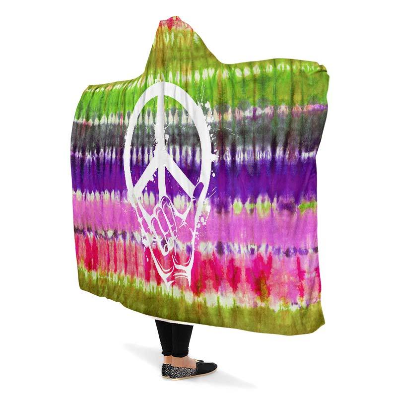 Tiedye Shaka Peace Green