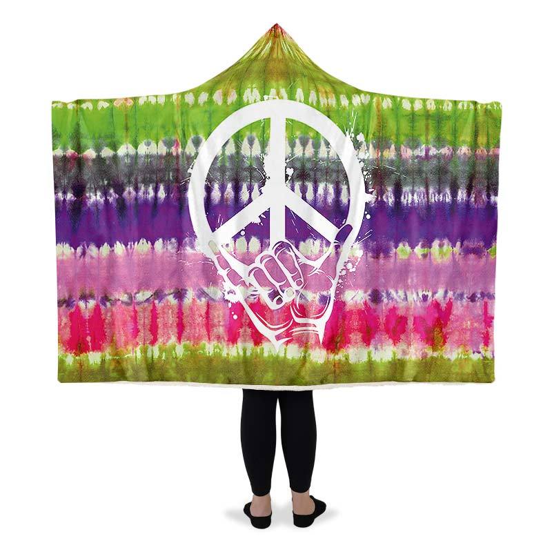 Tiedye Shaka Peace Green