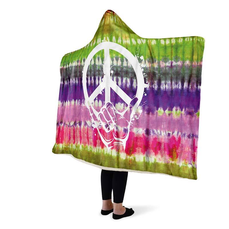 Tiedye Shaka Peace Green