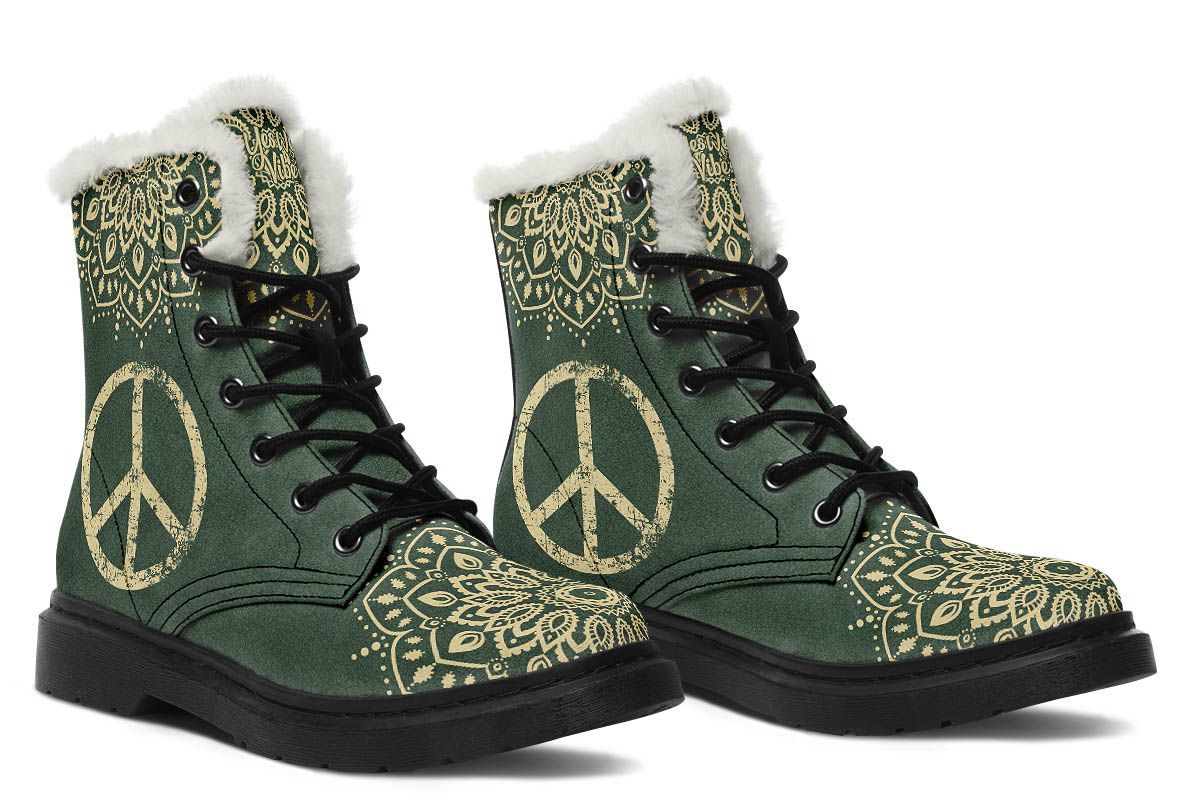 Peace Sign Mandala Green