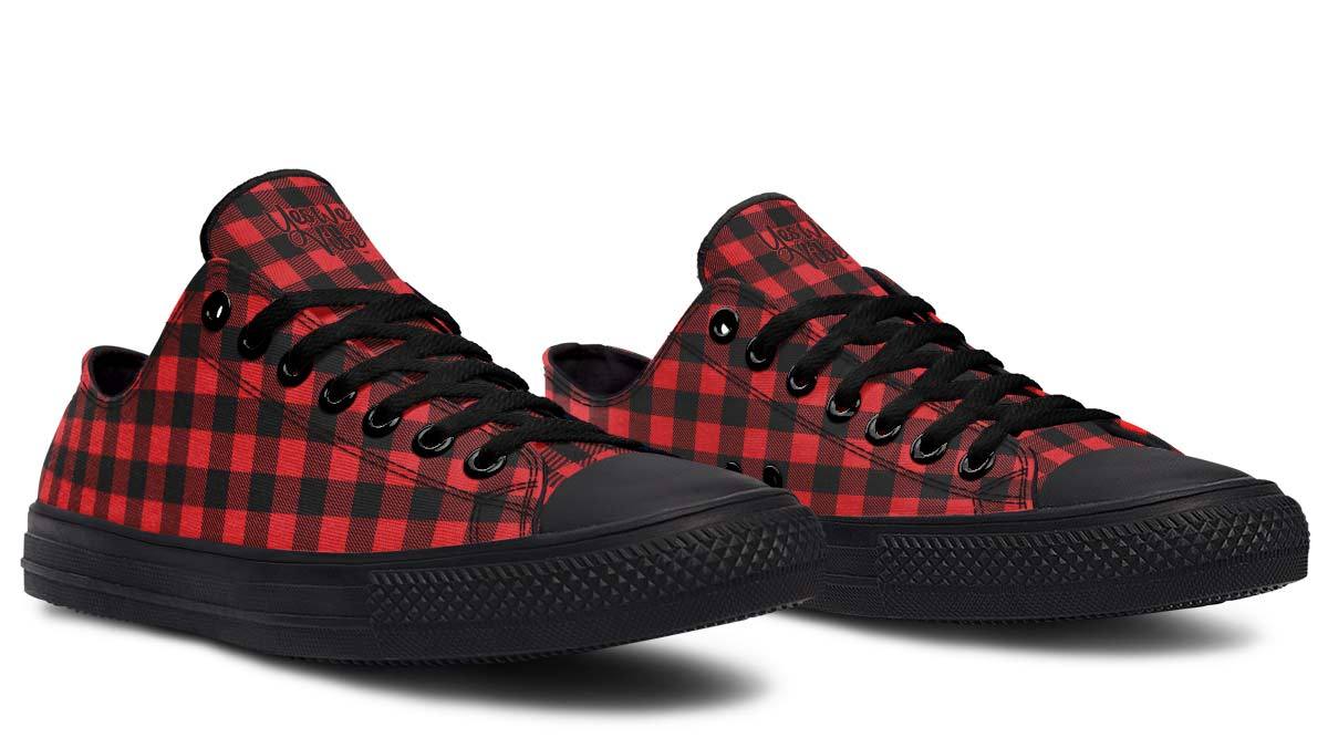 Checkered Black And Red