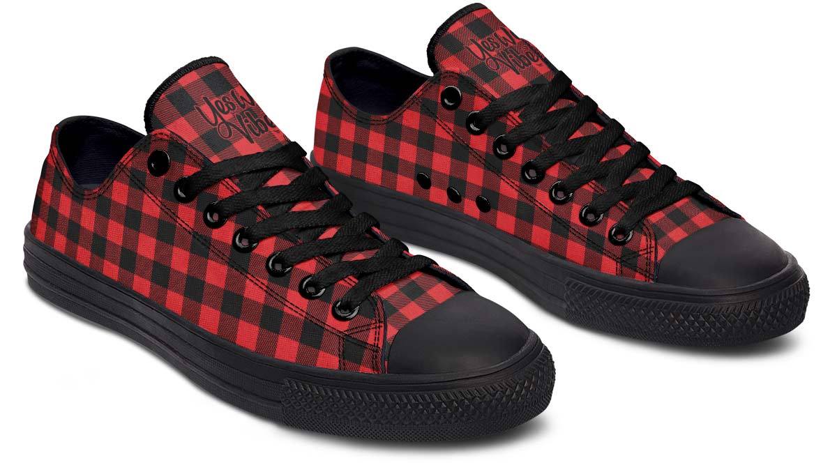 Checkered Black And Red