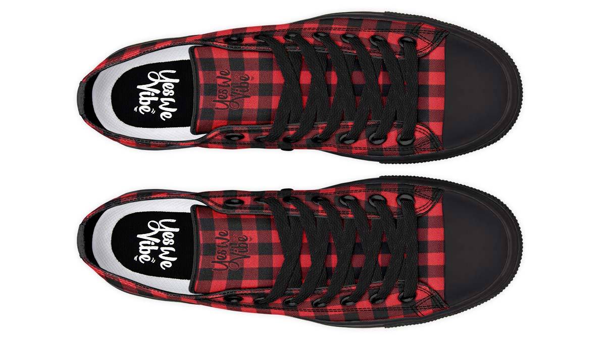 Checkered Black And Red