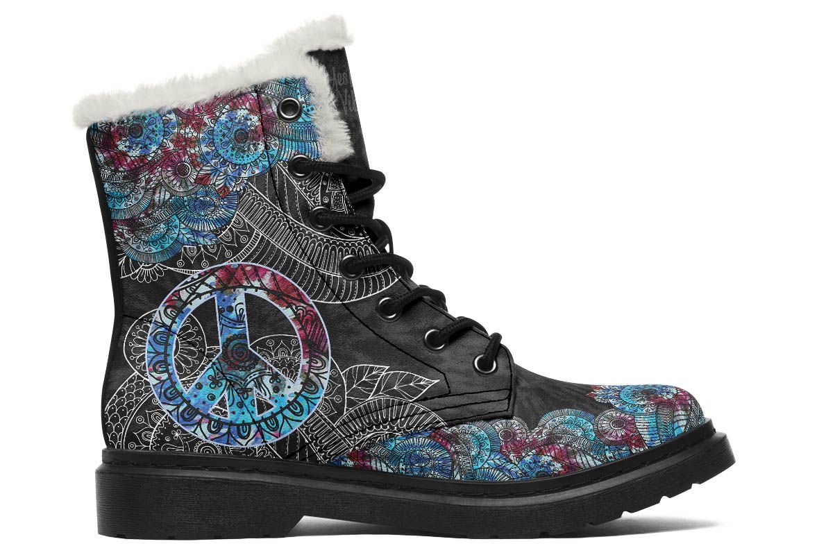 Colorful Tie Dye Mandala Black