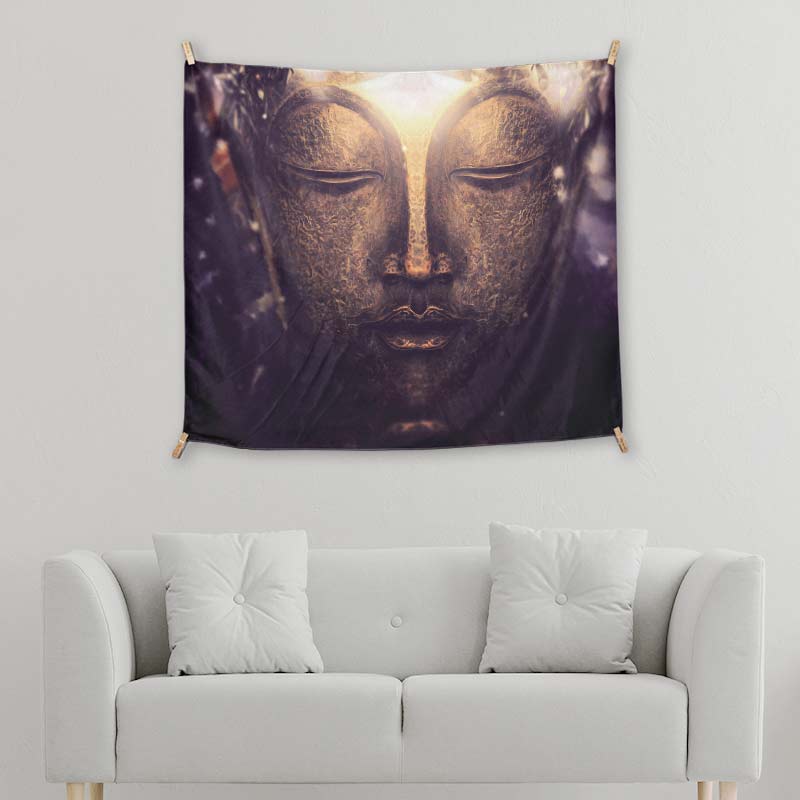 Gold Buddha Face