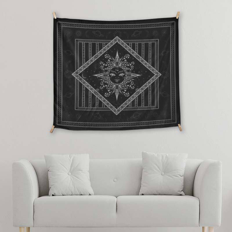 Black And White Boho Sun