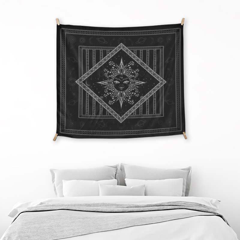 Black And White Boho Sun