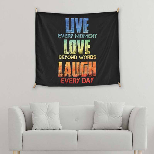 Live Love Laugh Colorful