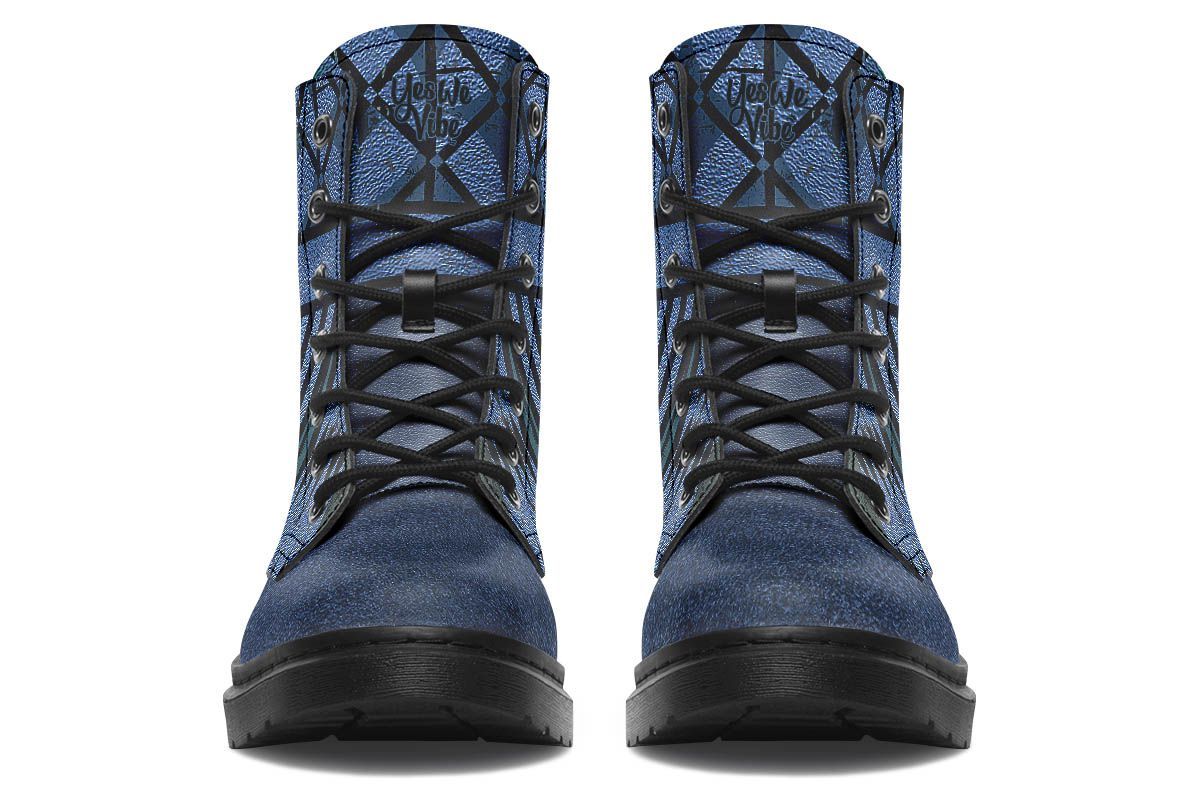 Retro Bohemian Navy Leather