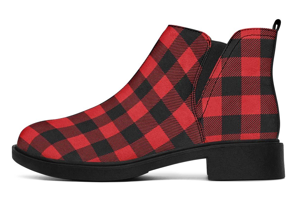 Checkered Black And Red