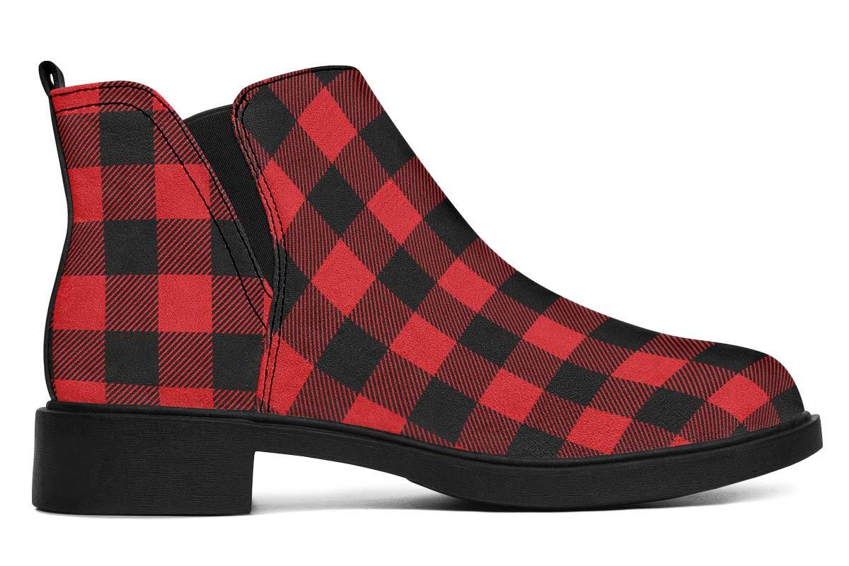 Checkered Black And Red