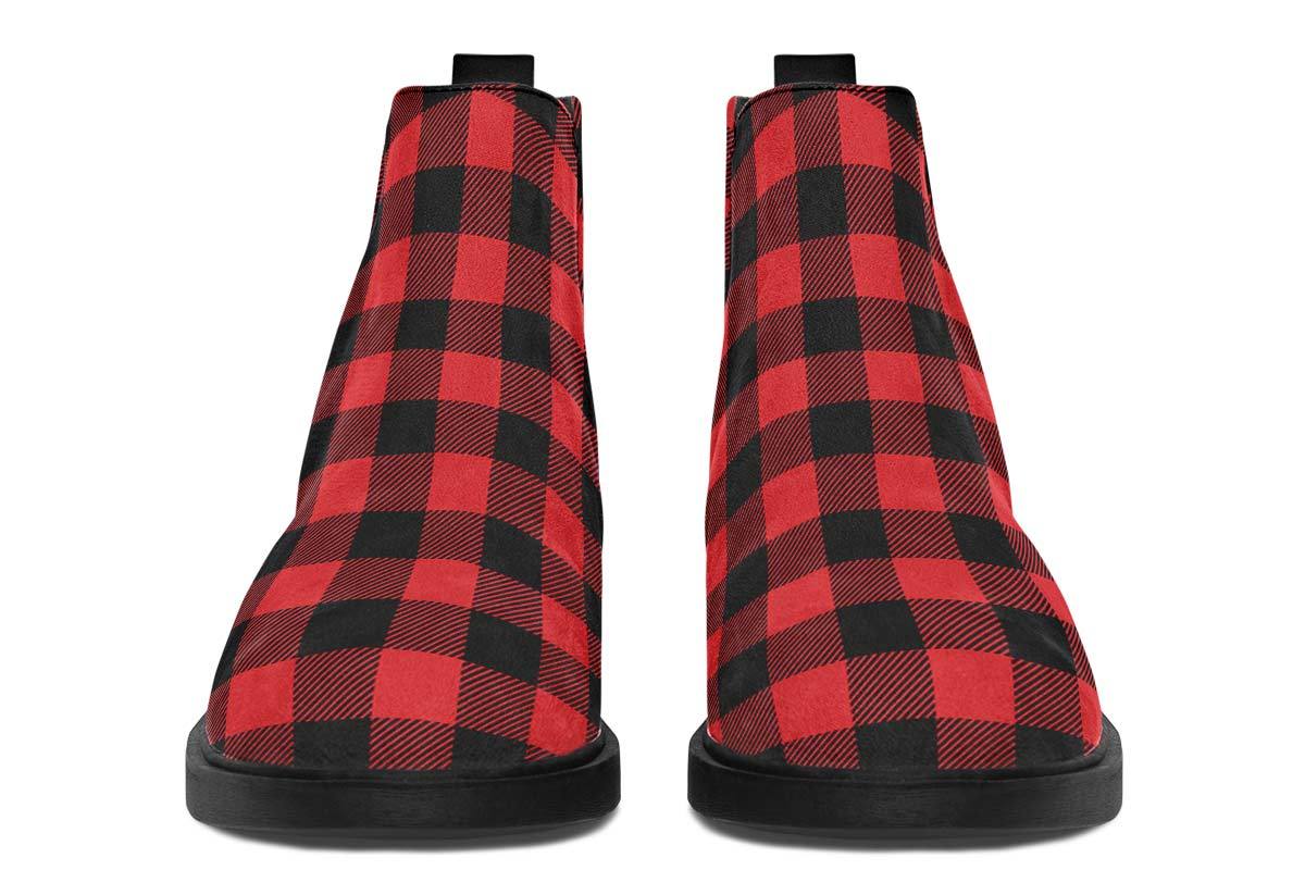 Checkered Black And Red