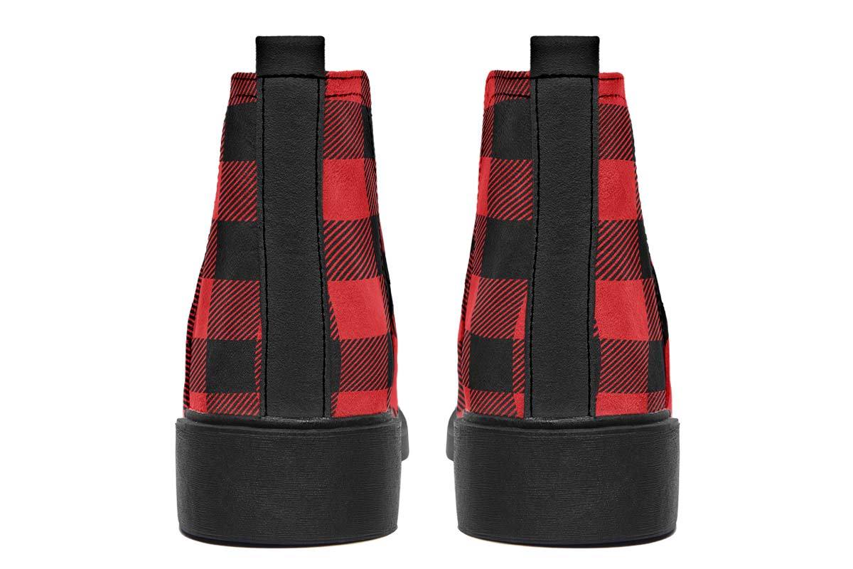 Checkered Black And Red