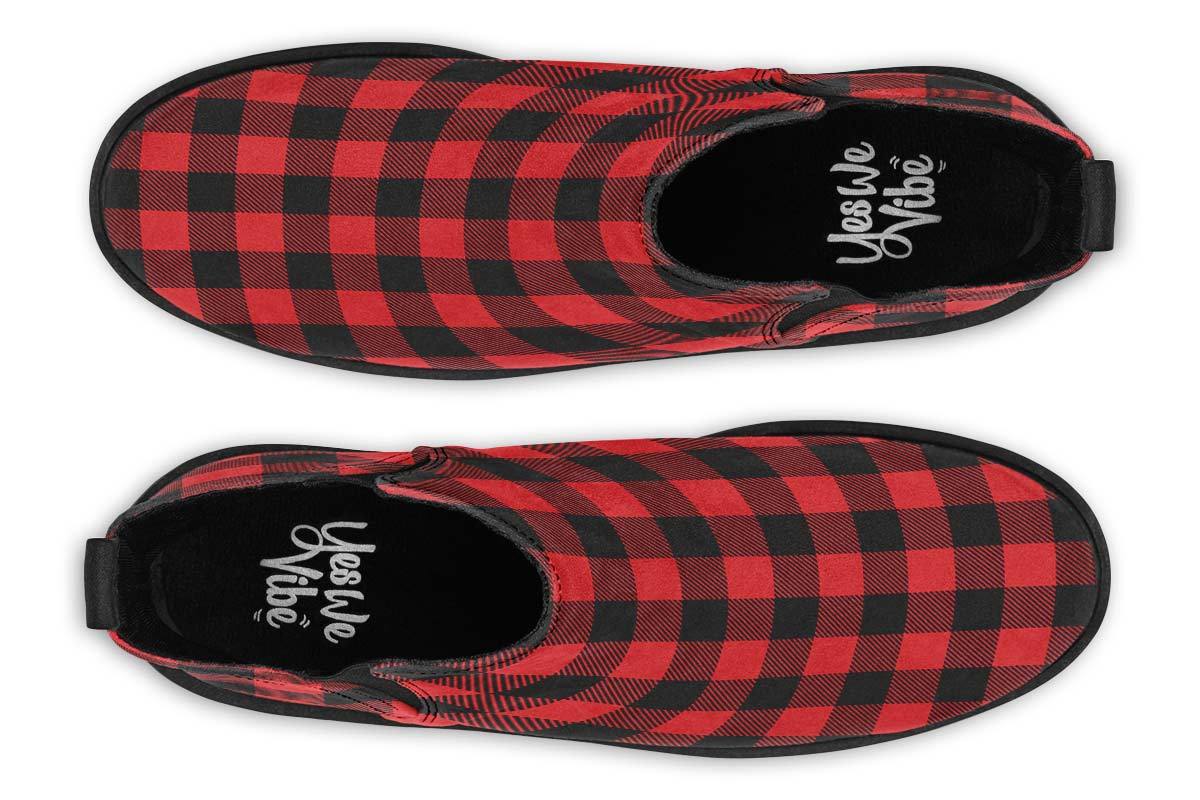 Checkered Black And Red