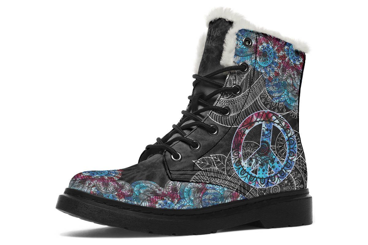 Colorful Tie Dye Mandala Black