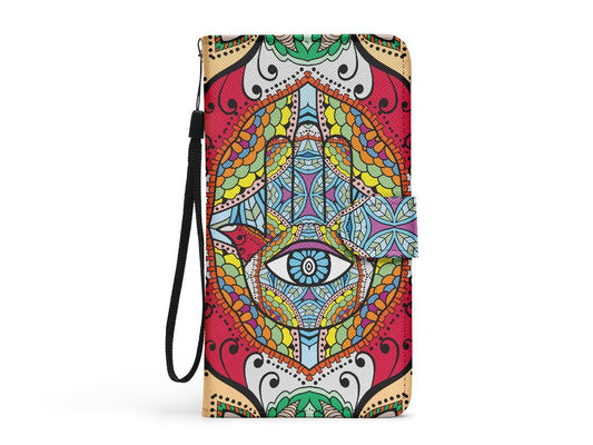 Mandala And Hamsa Hand Red