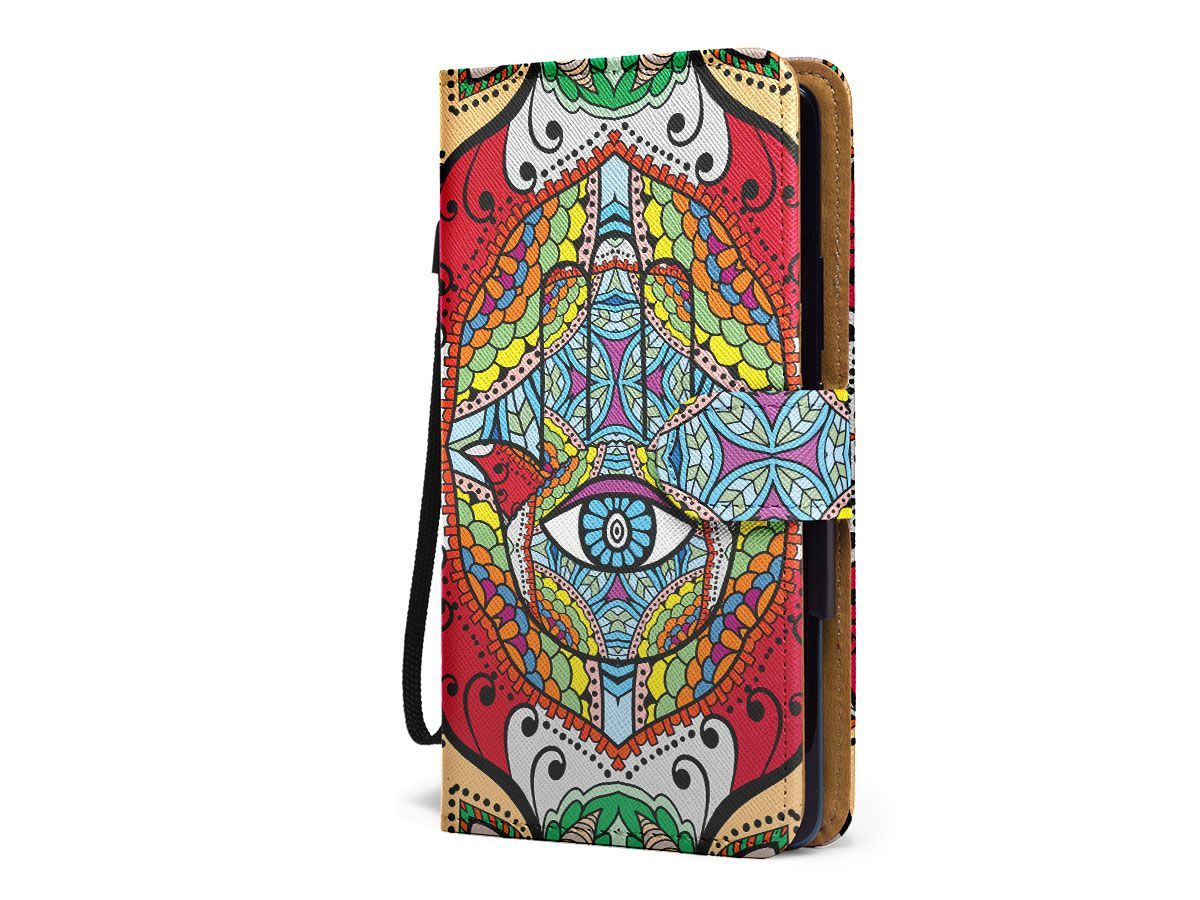 Mandala And Hamsa Hand Red