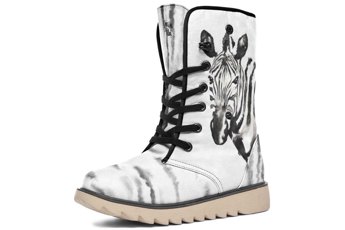 Watercolor Black Zebra