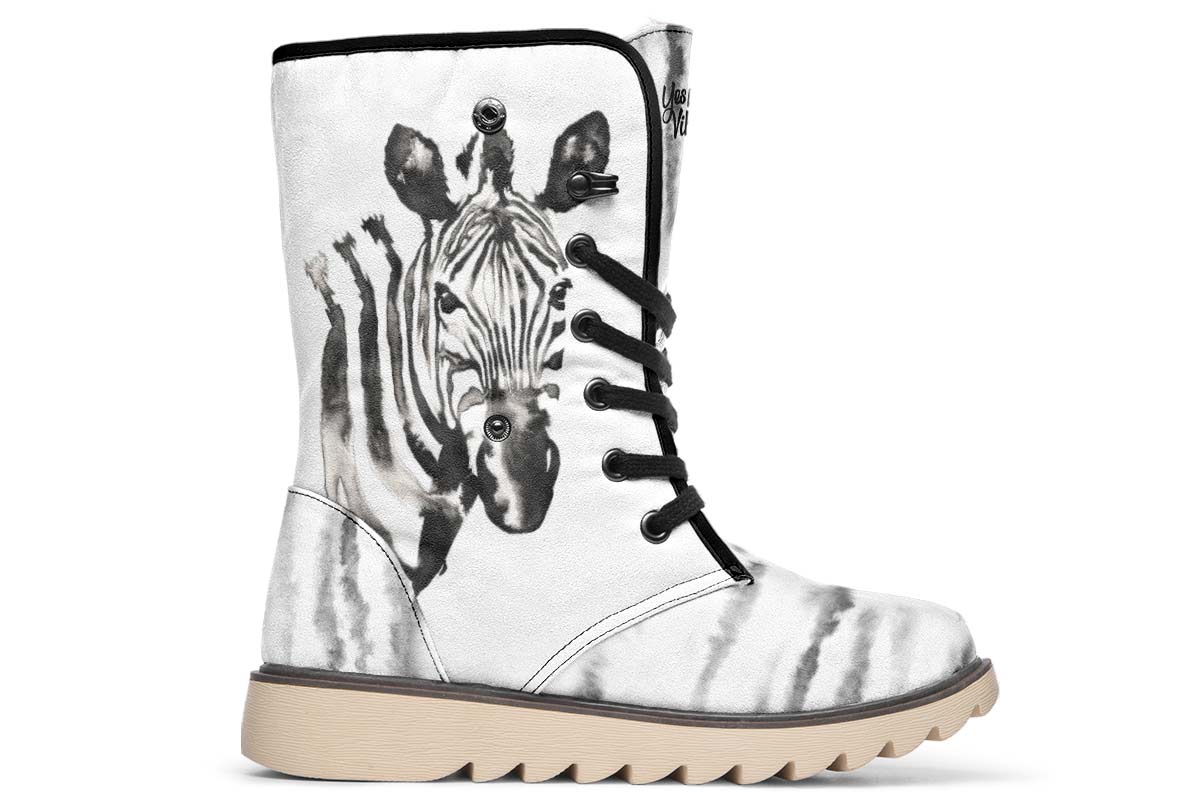 Watercolor Black Zebra