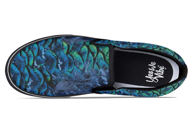 Blue Peacock Feather