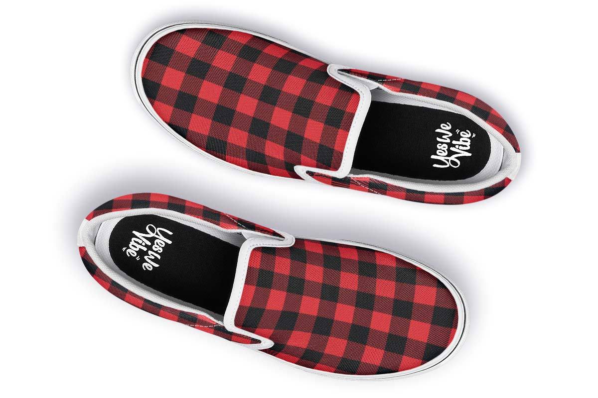 Checkered Black And Red