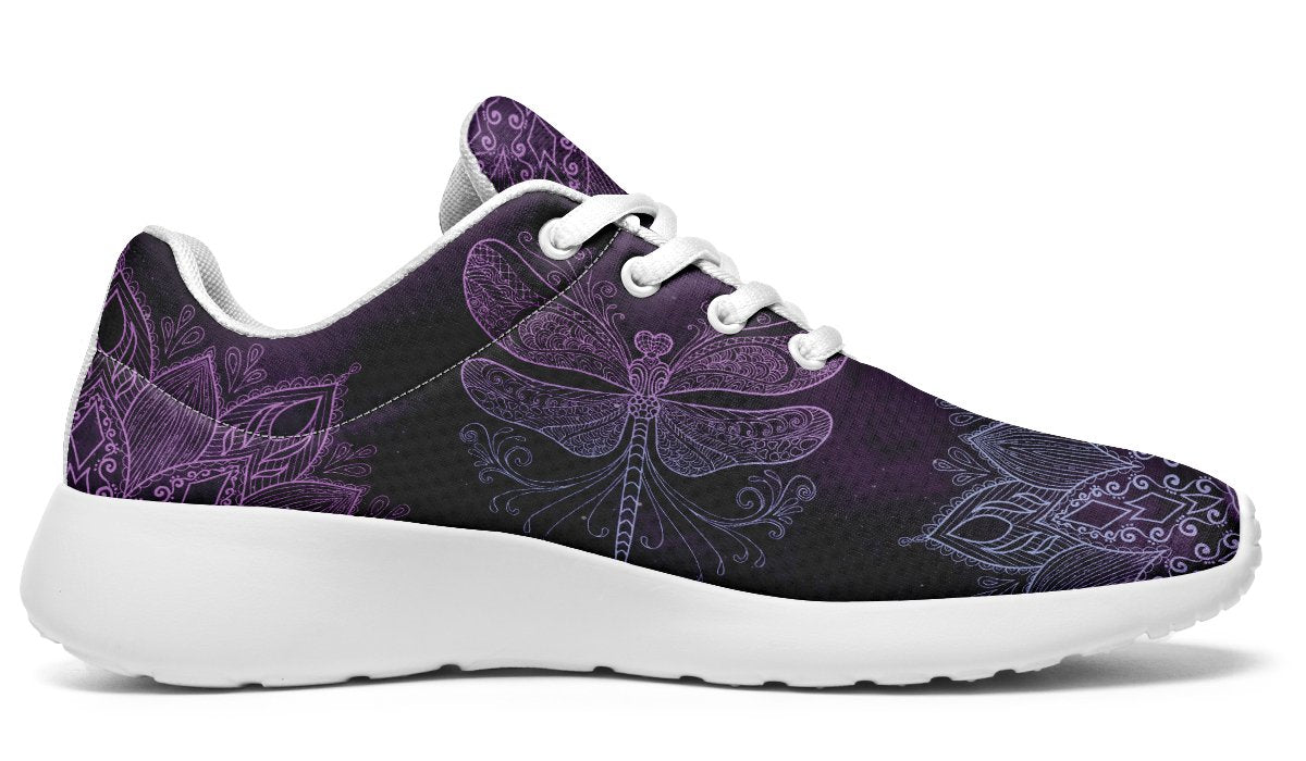 Dragonfly With Mandala In Purple