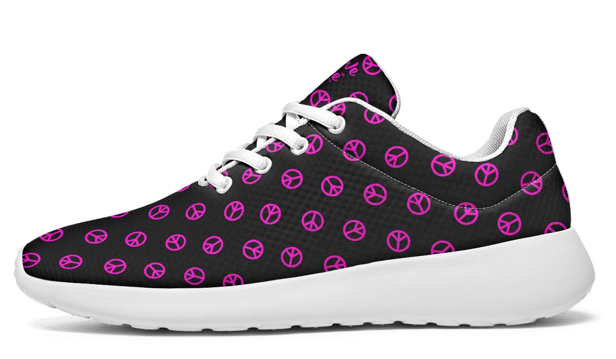 Pink Peace Pattern B W Y W V