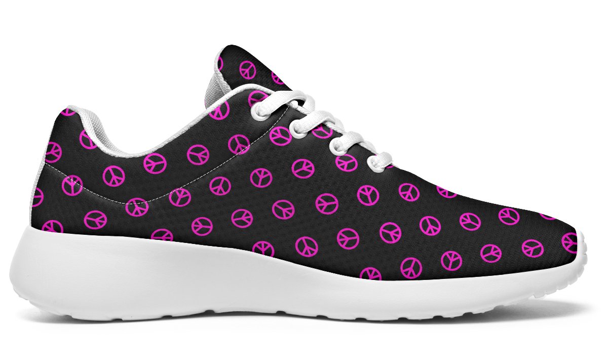 Pink Peace Pattern B W Y W V