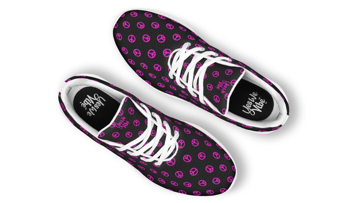 Pink Peace Pattern B W Y W V