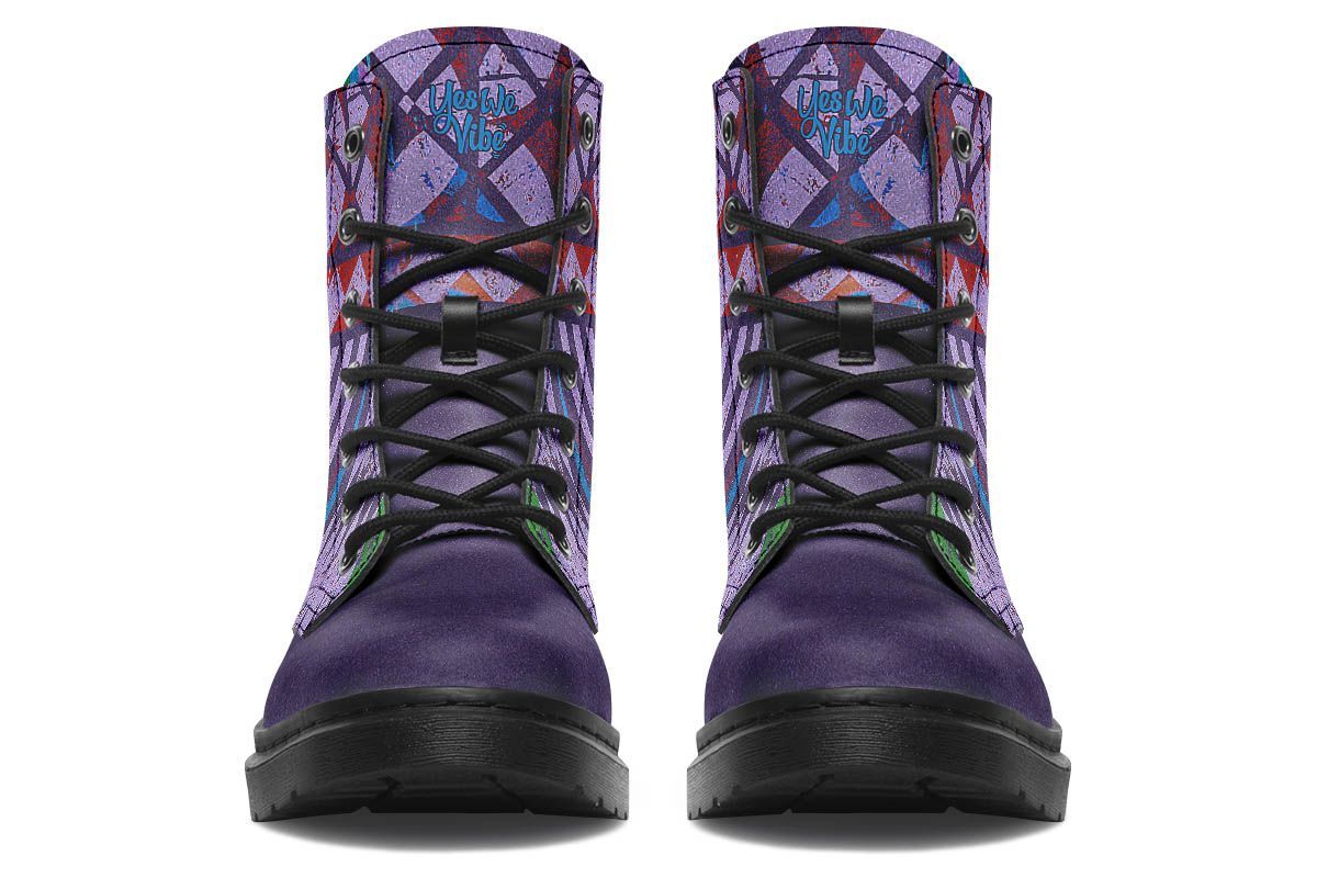 Retro Bohemian Purple Leather