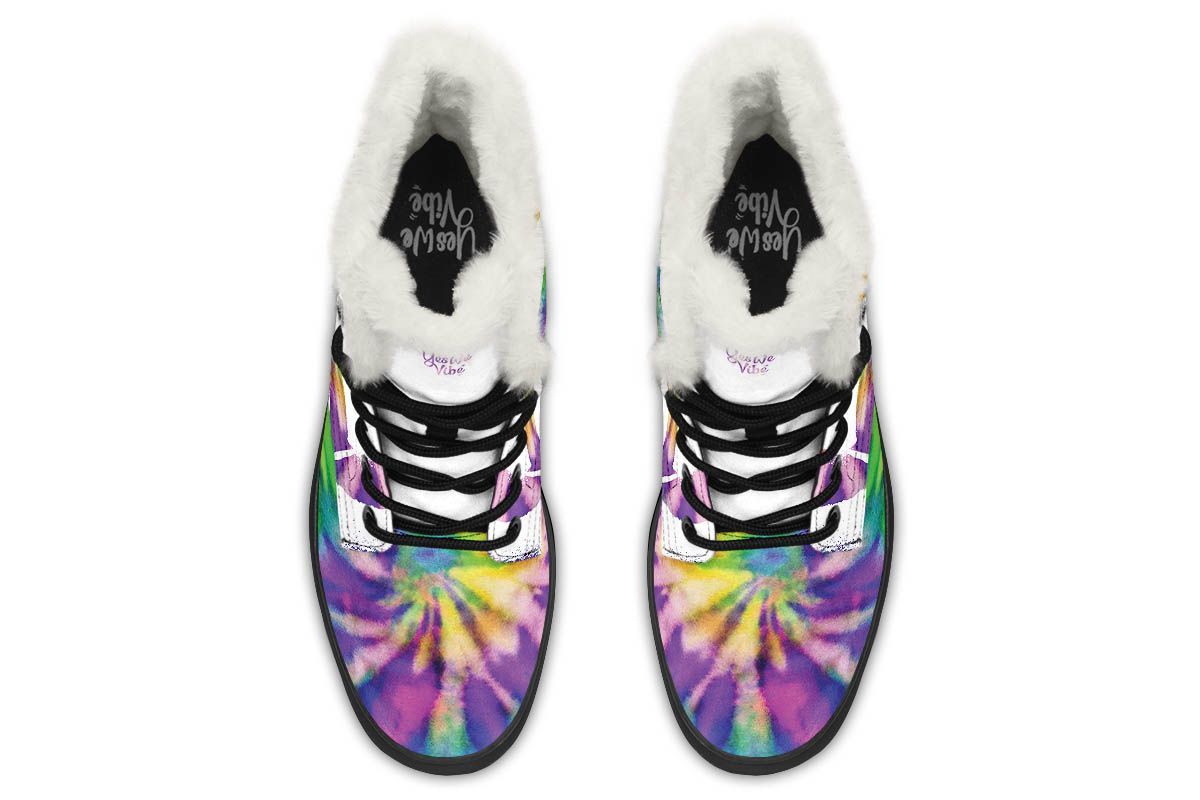 Peaceful Tie Dye White Purple