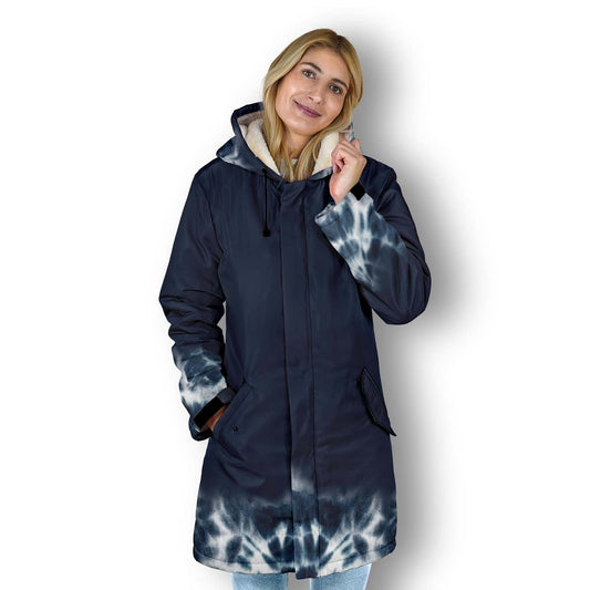 Tie Dye Navy Blue White