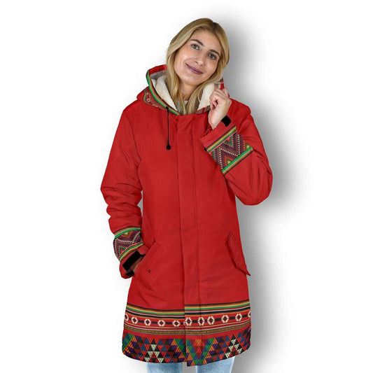 Triangles Pattern Red