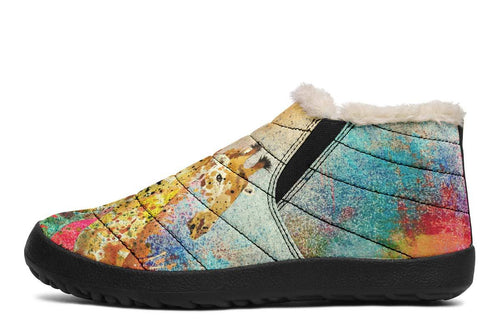 Colorful Paint Giraffes