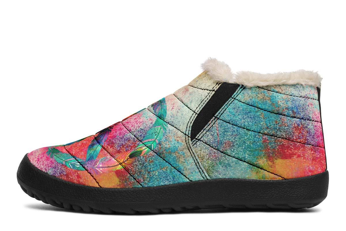Colorful Paint Peace Feather