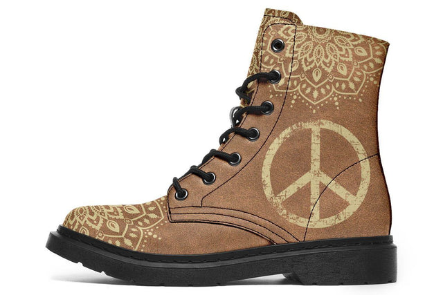 Peace Sign Mandala Tan