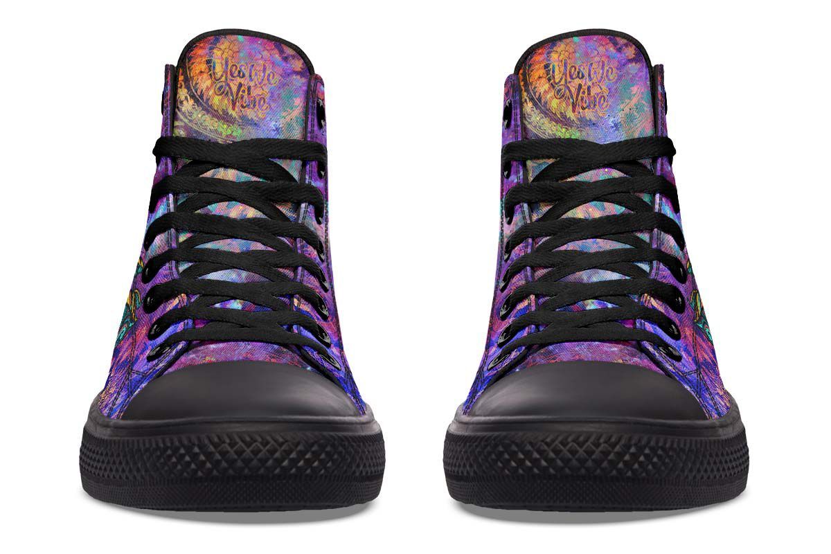 Spiritual Feather High Tops