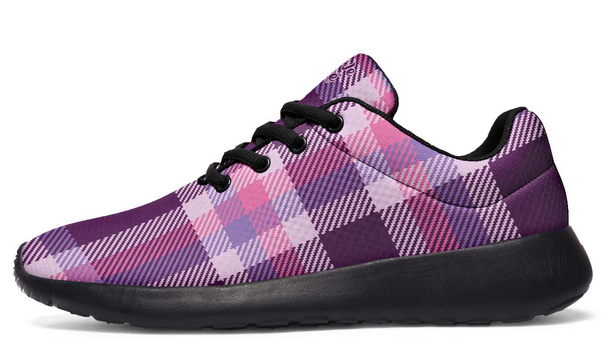 Gridded Pattern Purple